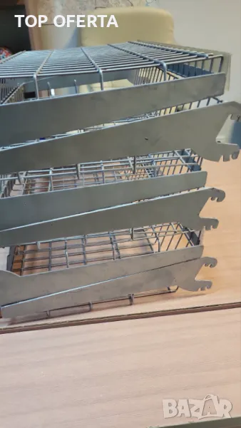 Стелажни кошници за вграждане обли и прави с ценова лента см, снимка 1