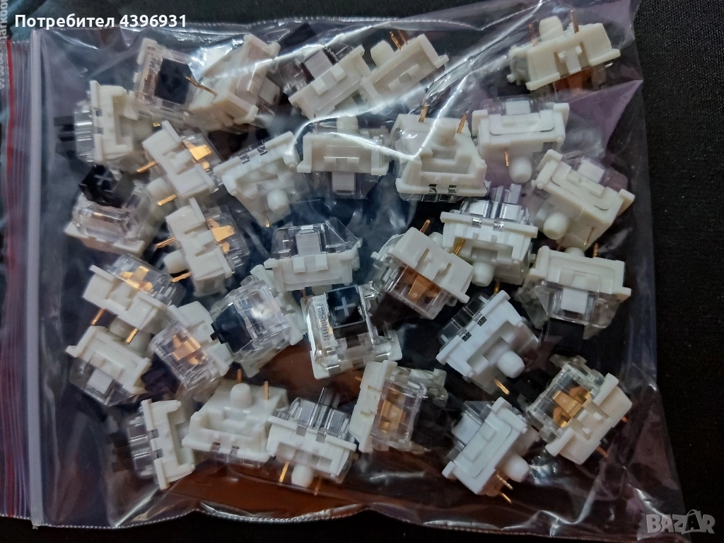 Black switches 30pcs Outemu 3-pin, снимка 1