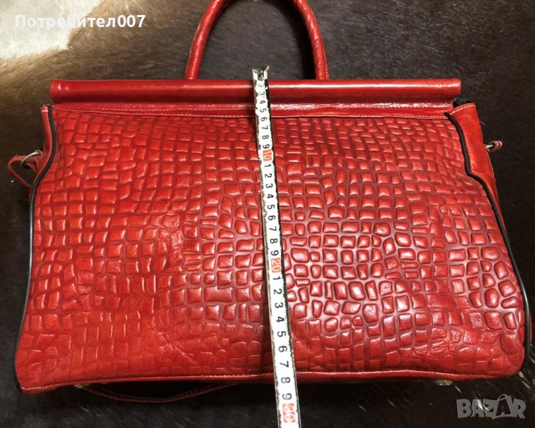 Дамска чанта естествена кожа- от Африка, снимка 1