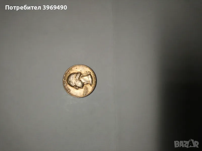 Монета четвърт долар САЩ 1964 г., снимка 1