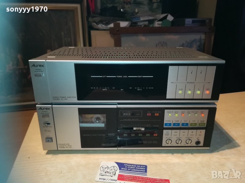 aurex/toshiba preampli deck-japan 0412201946, снимка 1