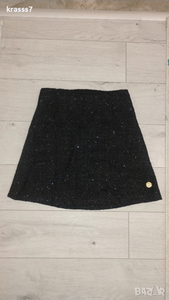 дамска пола с лъскави нишки , снимка 1