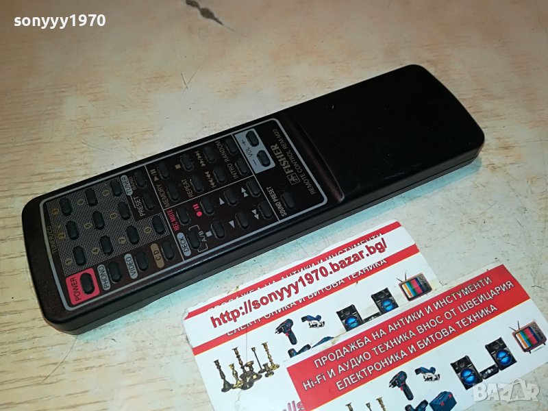 FISHER REM-M20 REMOTE 2509221058, снимка 1