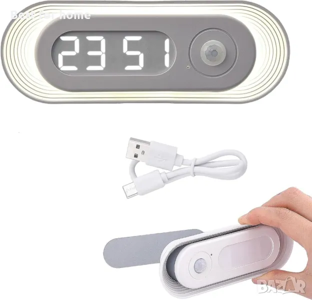  Часовник със  светлина със сензор за движение, снимка 1