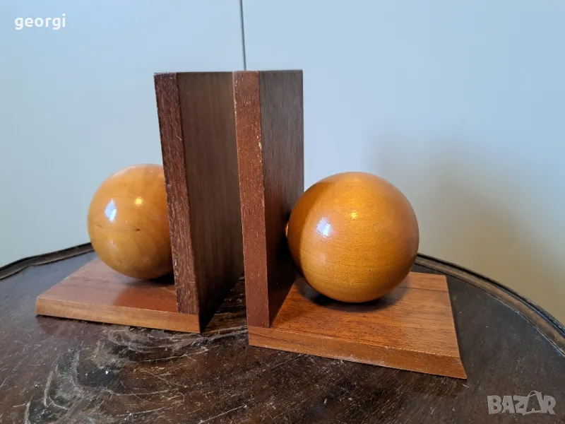 дървени стопери за книги    17/3, снимка 1