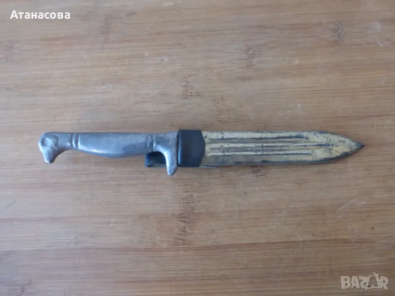 Ножче с глава на птица метална кания, снимка 1