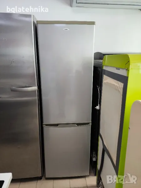 сив хладилник с фризер , снимка 1
