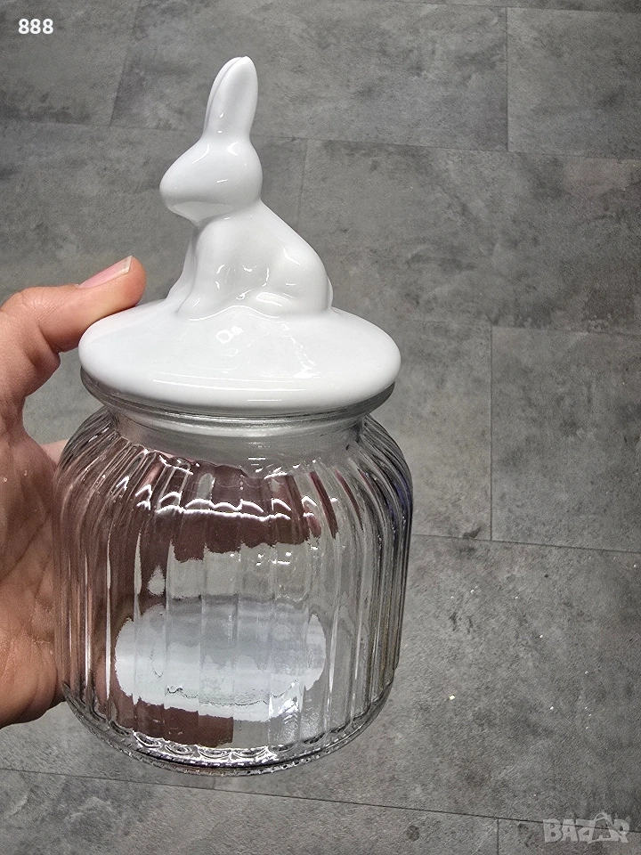 бурканчета с великденски зайчета , снимка 1