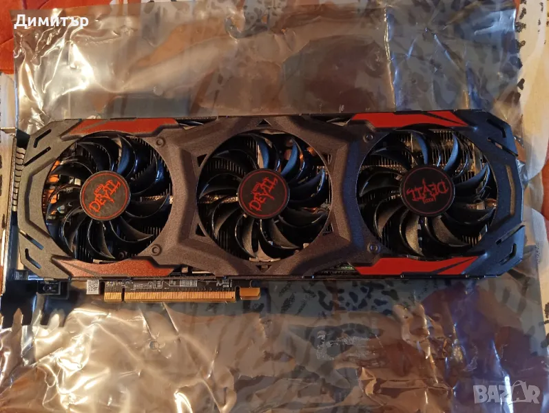 Продавам видеокарта Power Color Red Devil RX 570, снимка 1