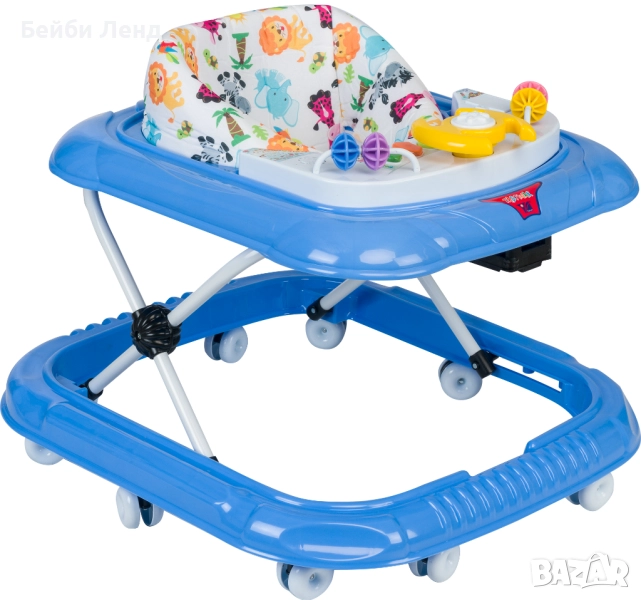 Бебешка проходилка 3 в 1 Moni Jungle Fun | Музикална проходилка с играчки, светлини и 5 мелодии, снимка 1