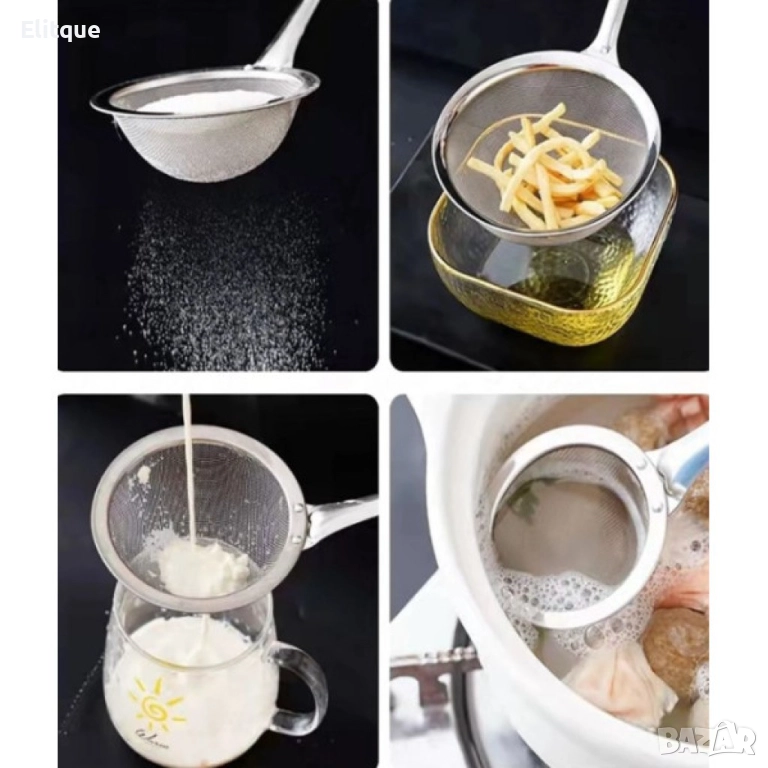 Готварски гевгир тип черпак от неръждаема стомана, снимка 1