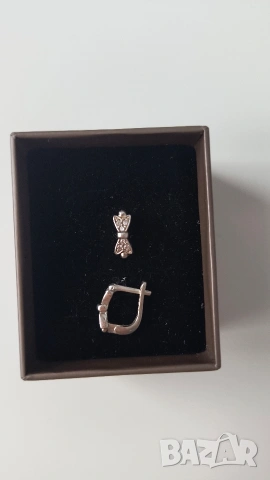 Детски сребърни обици , снимка 2 - Колиета, медальони, синджири - 53132992