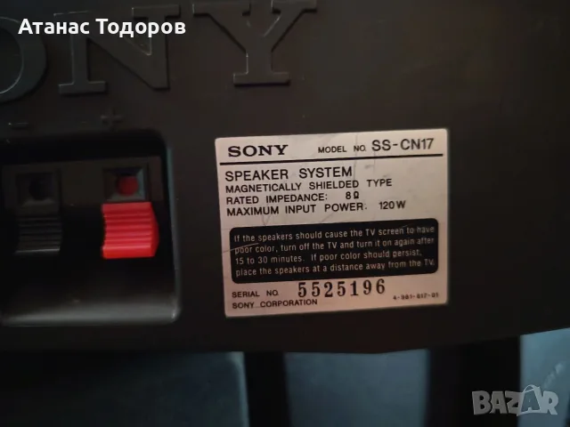 Тонколони "SONY", снимка 3 - Тонколони - 56376074