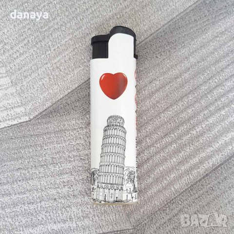 2993 Ветроустойчива запалка с декорация сърце стил Париж, снимка 6 - Други стоки за дома - 37699356