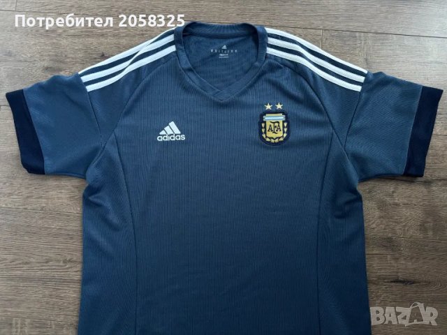 Брутална! Оригинална тениска Adidas Argentina (M), снимка 4 - Тениски - 49687787