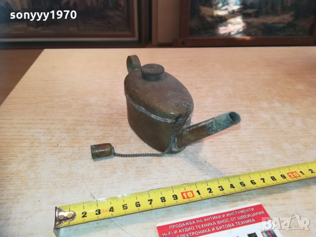 АНТИКА-ретро чаиник/леика-мед/месинг 2402211911, снимка 13 - Колекции - 31942375