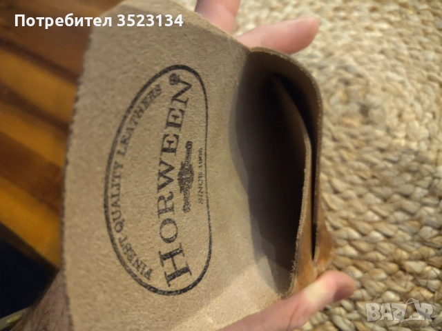 Мъжки луксозен бизнес портфейл от естествена кожа Horween, снимка 8 - Портфейли, портмонета - 52829230
