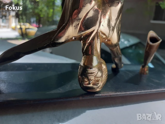 Стара антикварна мастилница със статуетка на балерина фигура, снимка 3 - Антикварни и старинни предмети - 50966150