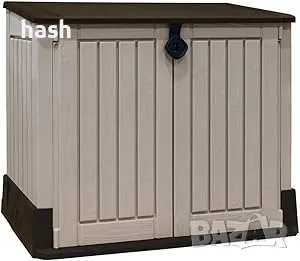Keter Store It Out Midi 17197253 Пластмасов градински навес Бежово кафяв 845 L 130 x 74 x 110 cm