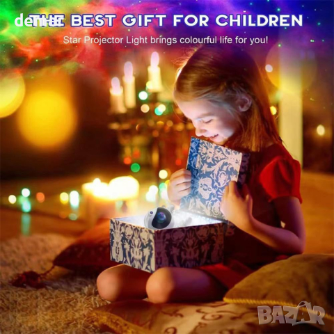  Astronaut Galaxy Звезден проектор за деца, 360°, нощна светлина с дистанционно, снимка 7 - Детски нощни лампи - 44619720