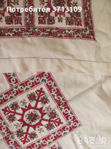 Голяма ръчно пошивана покривка панама, памучни конци, снимка 6 - Декорация за дома - 49403682