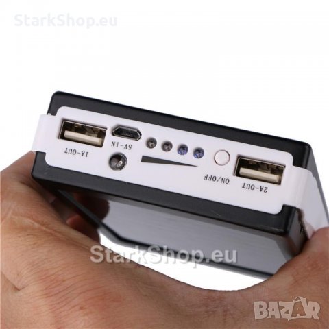 Соларен Powerbank с LED Фенер 6000mAh, снимка 2 - Други - 30561920