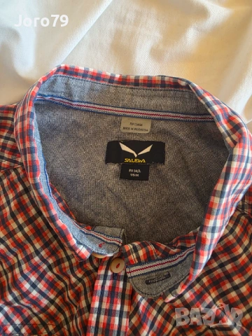 Salewa Fanes Flannel Long-Sleeve Shirt Мъжка Риза Туризъм Ежедневна Раз.M, снимка 8 - Ризи - 54311435