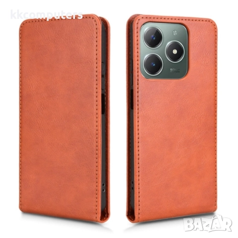 Realme Note 60 Flip2 Кожен Калъф и Скрийн Протектор, снимка 4 - Калъфи, кейсове - 52732307