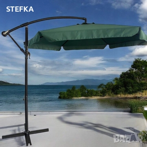 Голям градински чадър, снимка 4 - Градински мебели, декорация  - 53890545