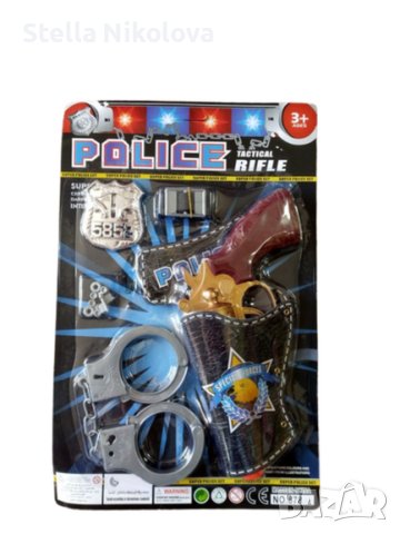 Детски полицейски комплект "Шериф" с кобур и пистолет