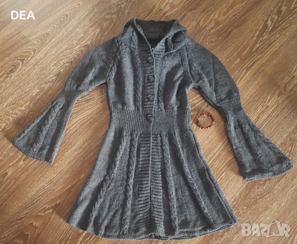 Дълга сива жилетка S/M-45лв.НОВА, снимка 1