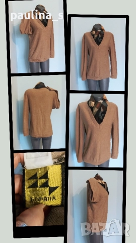 Три различни броя / Дамски пуловер, памук, кашмир, мерино, снимка 8 - Блузи с дълъг ръкав и пуловери - 52301966