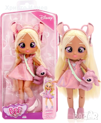 IMC Кукла BFF Stitch Стич Ейнджъл Disney Дисни Cry Babies Angel, снимка 8 - Кукли - 53282056