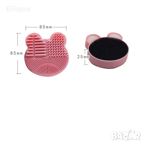 Силиконова подложка с власинки за почистване на четките за грим HZS343, снимка 4 - Други - 52830552