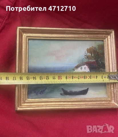 Стара картина масло Пенчо Пеев 17/14, снимка 7 - Картини - 53918517