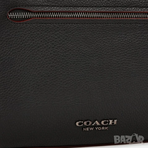 Мъжка кожена чанта Coach Metropolitan Soft - черна, снимка 5 - Чанти - 50508981