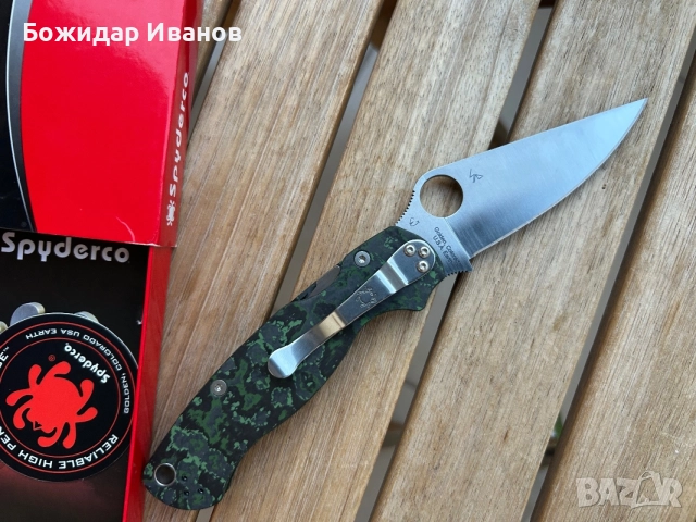 Продавам нож Spyderco para military 2 CF CPM M4, снимка 2 - Ножове - 55712903