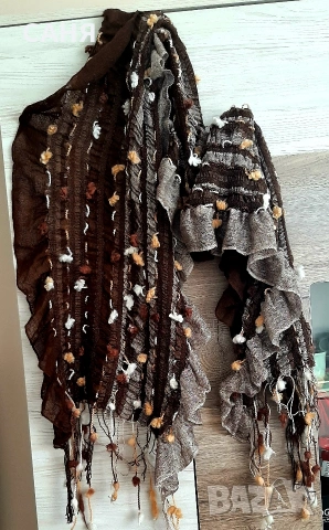 Два много дълги шала-унисекс, снимка 7 - Шалове - 53212424