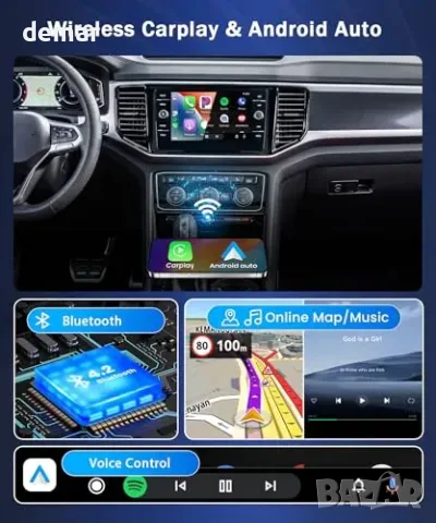 Безжичен CarPlay/Android Auto адаптер за кола (Wireless Carplay), снимка 3 - Аксесоари и консумативи - 55850048