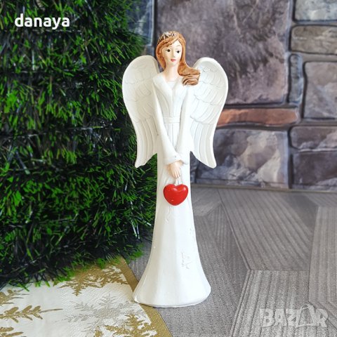 3123 Сувенир статуетка Ангел със сърце, снимка 3 - Декорация за дома - 38324383