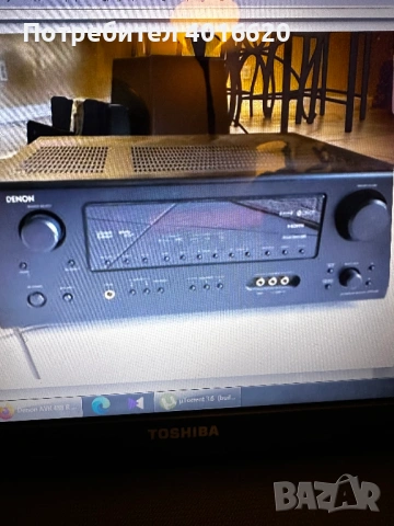 Denon AVR 488 R 5.1 surround receiver + 5 speakers and Subwoofer, снимка 2 - Аудиосистеми - 53192594