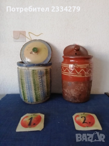 Стари гърнета делва,гевгир и други 100% автентични глинени съдове от бита. , снимка 11 - Антикварни и старинни предмети - 52157610