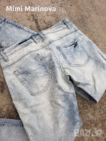Двулицеви дънки Denim с принт цветя две лица, снимка 11 - Дънки - 31144248