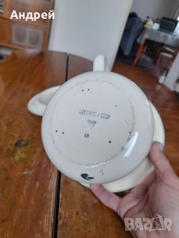 Старо емайлирано гърне,Цокало, снимка 5 - Други ценни предмети - 52226692