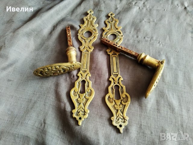стари барокови дръжки с шилд-комплект