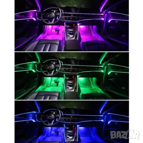 Интериорна RGB LED светлина с дистанционно и приложение, снимка 8 - Аксесоари и консумативи - 55864566