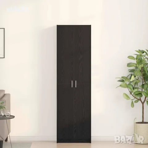 vidaXL Гардероб Черния дъб 55 x 25 x 189 см Инженерна дървесина, снимка 2 - Гардероби - 56147048