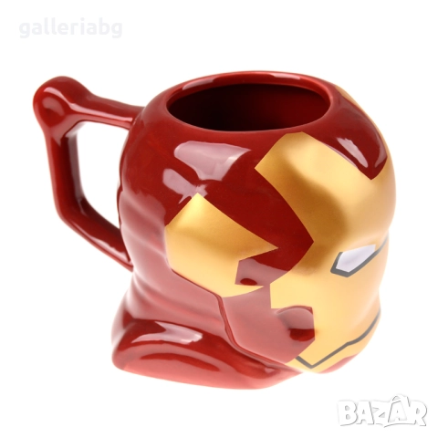 Керамична 3D чаша Iron Man – Marvel Avengers, 200 мл, снимка 3 - Чаши - 52681482