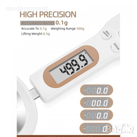 Електронна мерителна лъжица, везна с LCD дисплей, снимка 3 - Аксесоари за кухня - 39519307