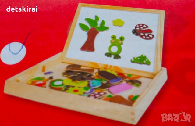 Дървена дъска - кутия със животни, снимка 4 - Образователни игри - 31506804